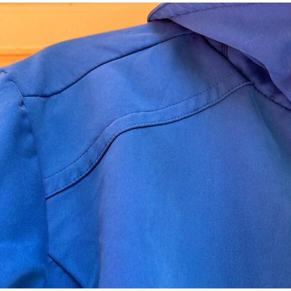 Avenue blue spring/fall jacket, button closure, side pockets, collar, size 18/20 - Picture 7 of 12